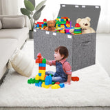 Large Toy Box Chest Storage with Lid - Collapsible Kids Toys Boxes Organizer Bins