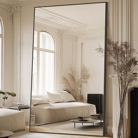 Full Length Mirror, 44"x72" Oversized Floor Mirror Freestanding, Large Full Body Mirror