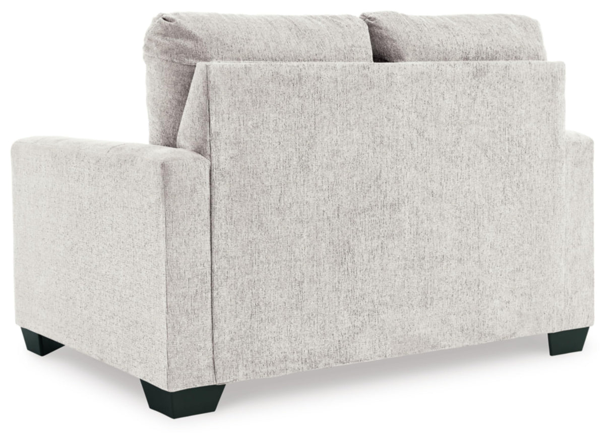 Rannis Coastal 2-in-1 Sofa Sleeper with Folding Gel Memory Foam Mattress, Twin, White