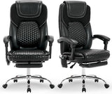 Executive Office Chair with Massage, Heat & Footrest - Ergonomic High-Back Recliner