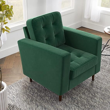 Lynnwood Upholstered Loveseat - Living Room Office or Bedroom - Mid-Century Modern Design Furniture -