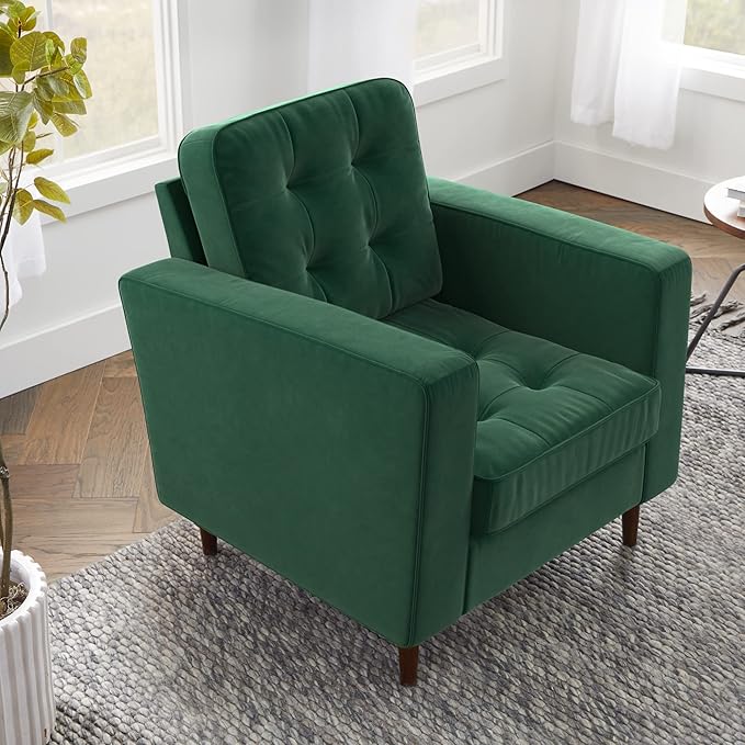 Lynnwood Upholstered Loveseat - Living Room Office or Bedroom - Mid-Century Modern