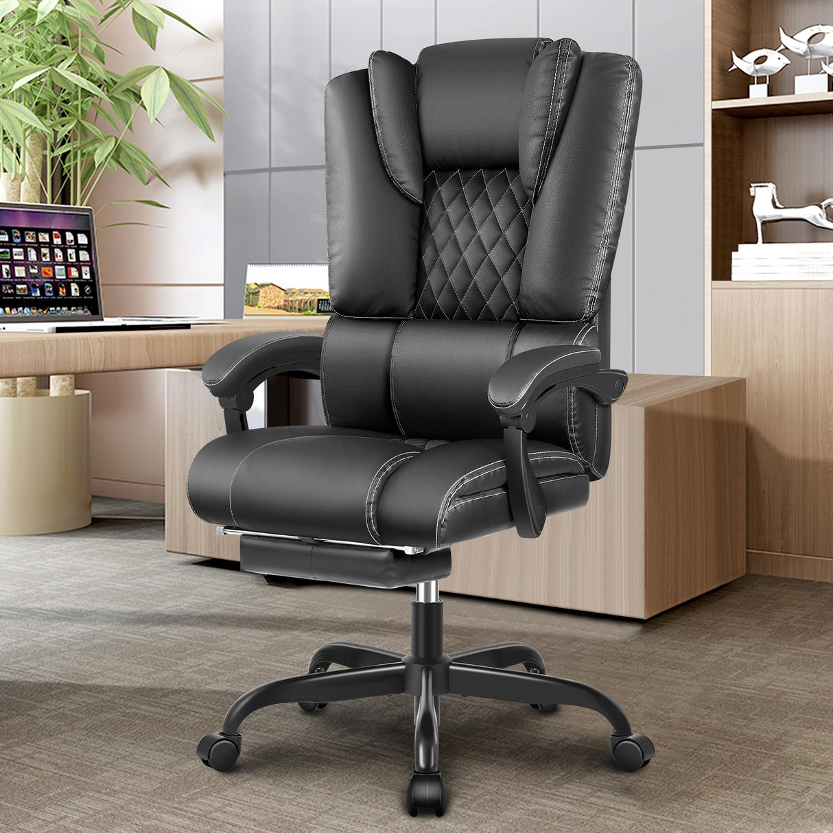 Office Chair, Big and Tall Office Chair Desk Chair Comfy Heavy Duty Home Office Desk