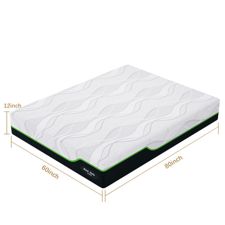 Queen Mattress for Pressure Relief, 12 Inches Cooling Gel Memory Foam Hybrid Mattress