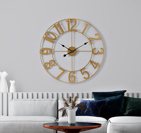 Large Wall Clock for Living Room Decor - Wall Clock for Kitchen - 24 inch (60 CM) Wall Clock Decorative