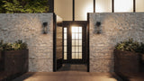 Wynn 1-Light Earth Black Outdoor Wall Lantern