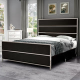 Queen Size Bed Frame with 59" Tall Headboard, Velvet Upholstered Platform Bed