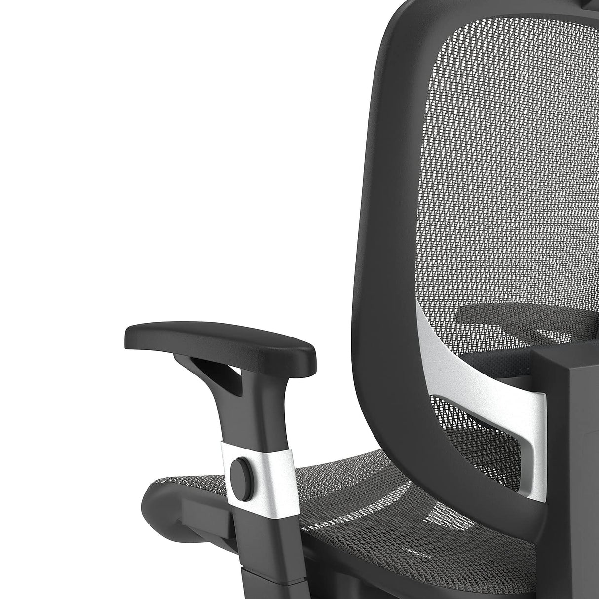 FlexFit Hyken Mesh Task Chair - Adjustable with Lumbar, Arm and Head Support,