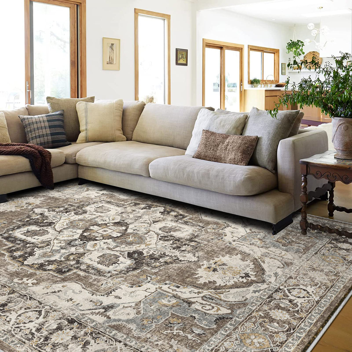 Washable 8x10 Area Rugs: Rugs for Living Room Ultra Soft Carpet for Bedroom Waterproof