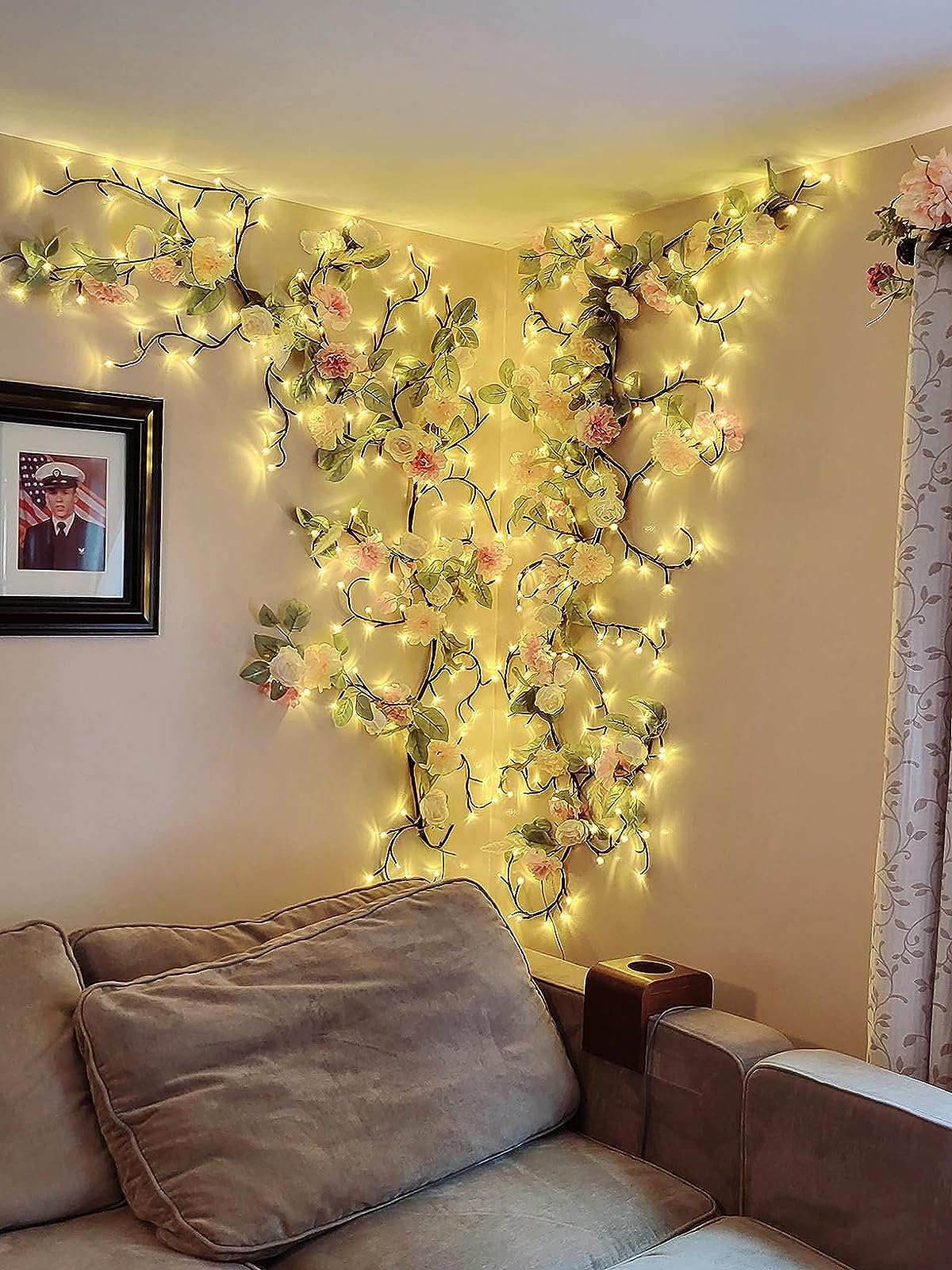 Enchanted Willow Vine Lights with Remote, Christmas Decorations DIY Vines for Room