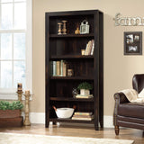 Pass 5-Shelf Bookcase Rustic Bookshelf, L: 33.78" x W: 12.52" x H: 71.10", Char Pine