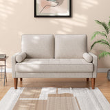 Loveseat Sofa, 48" Small Sofa Couch Mid Century Modern Couch for Small Spaces,