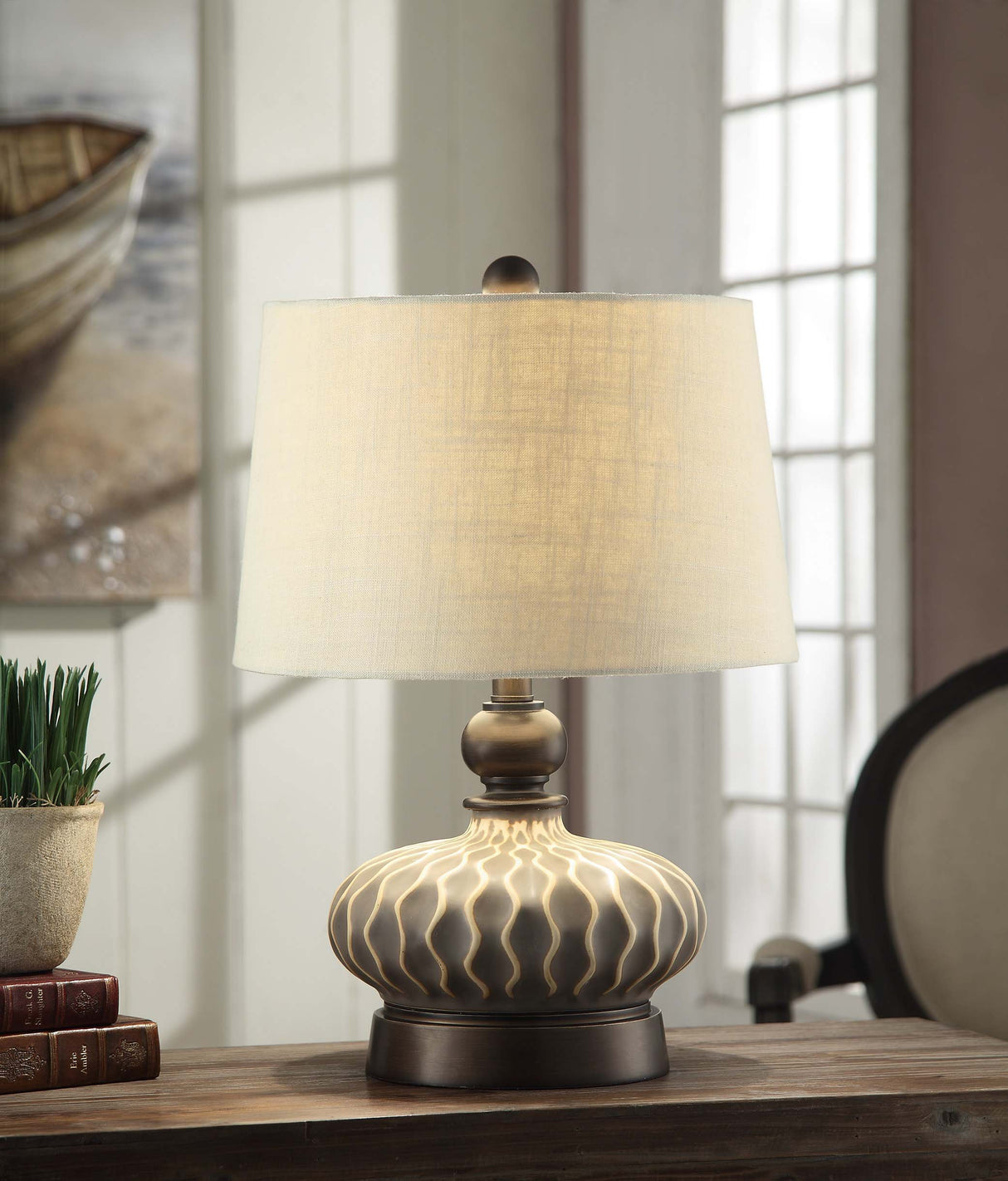 Providence Table Lamp Lighting, Gray