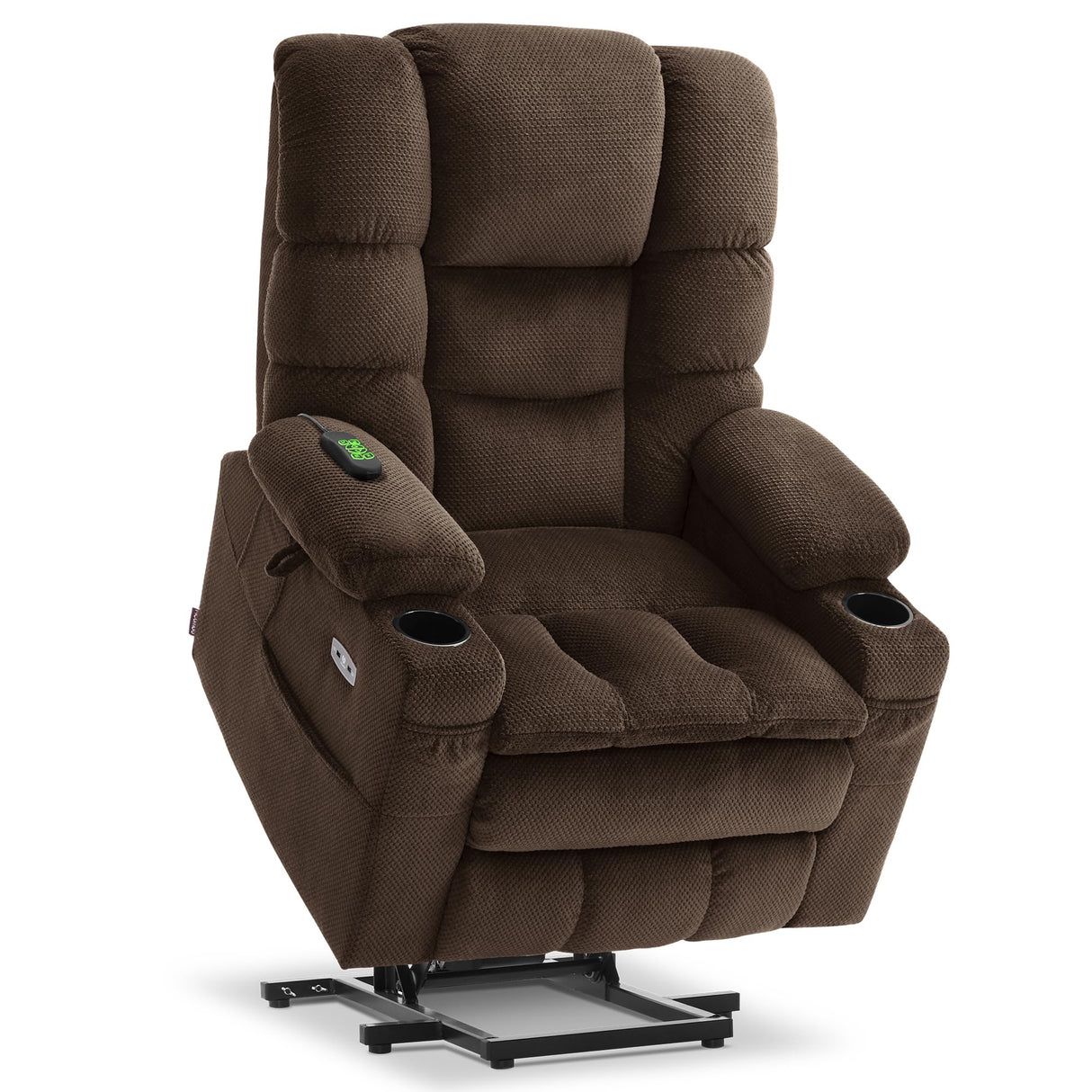 Large Dual Motor Power Lift Recliner Chair with Massage and Dual Heating, Adjustable