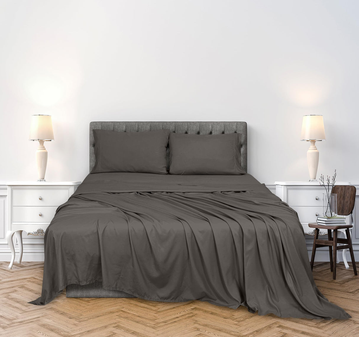 300 Thread Count 100% Long Staple Combed Cotton Sheet Set - 4 Piece Full