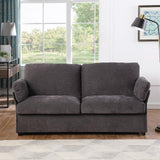 Loveseat Sofa, 70" Coffee Modern Sofa Couch, Chenille Fabric Comfy Couches, Ergonomic Sofas with Armrest Pillow, Small Couches for Small Spaces, Living Room, Bedroom and Office