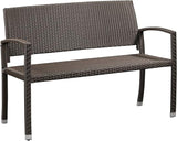 Miles Patio PU Wicker Steel Frame