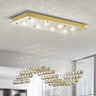 8-Lights Modern K9 Crystal Chandelier Light Fixture