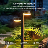 Solar Pathway Lights Outdoor, 6 Pack Dual-Head Solar Lights Outdoor Waterproof, 2X