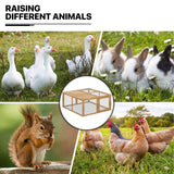 Portable Chicken Run Rabbit Hutch Folding Chicken Cage Hen Coop for Indoor/Outdoor