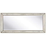 Empire Art Direct Solid Wood Frame Wall, 1"-Beveled Center Antique Mirror for Bathroom, Bedroom, Living Room, Ready to Hang, 24" x 54", Champagne