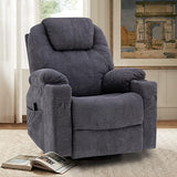 Manual Massage Rocker Recliner Chair, 360° Swivel Glider Lounge Chair