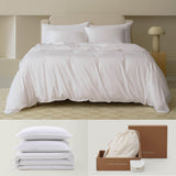 Cotton Tencel Duvet Cover Set - Luxe King Duvet Cover Soft