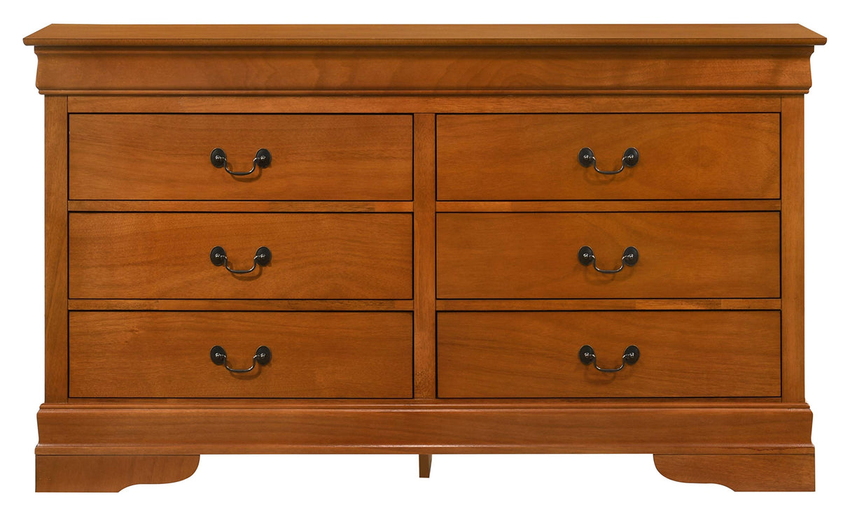 LouisPhillipe , Oak Dresser, 33" H X 57" W X 16" D
