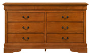 LouisPhillipe , Oak Dresser, 33" H X 57" W X 16" D