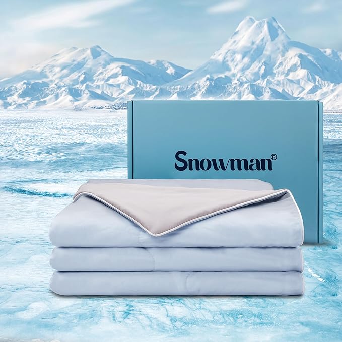 Cooling Comforter Queen Size, Silk Cooling Blanket for Hot Sleepers 90x90 Inch,