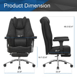 Big and Tall Office Chair 400lbs - Mesh High Back with Footrest