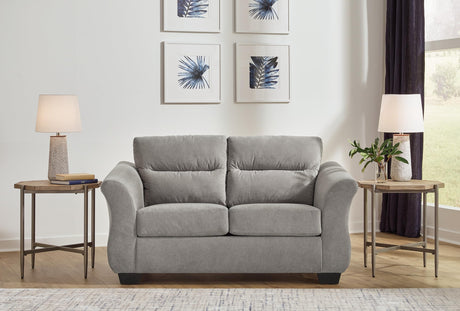 Miravel Casual Loveseat for Living Room, Light Gray