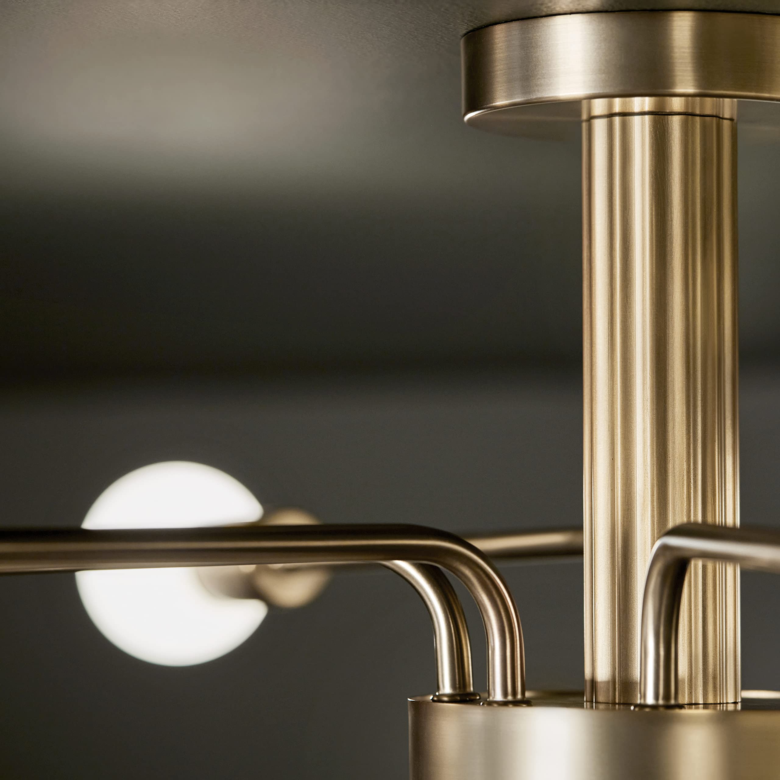 Ocala 52602CPZ Flush Mount 6- Light 41.25˝ with Clear Crystal in Champagne Bronze