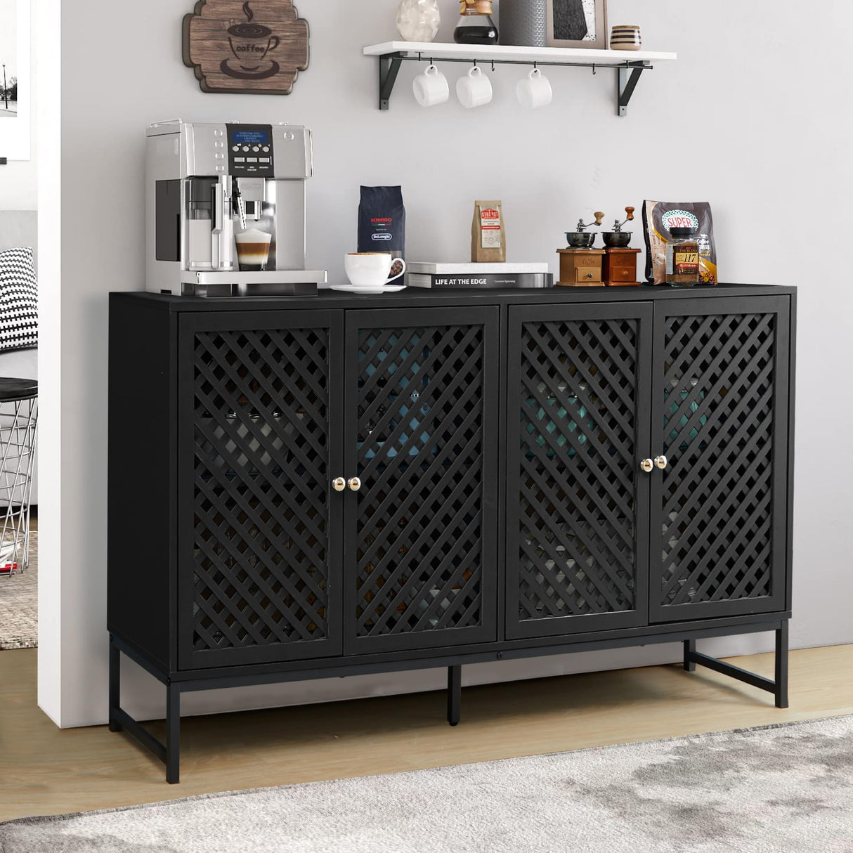 Sideboard Buffet Cabinet, Kitchen Storage Cabinet, Console Table with Storage