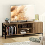 55 Inch TV Stand with Storage - Entertainment Center for TVs up to 70 Inches