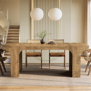71-Inch Farmhouse Dining Table for 6-8 People