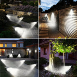 12 Pack Solar Lights Outdoor, Solar Spotlights Outdoor Waterproof 3 Modes