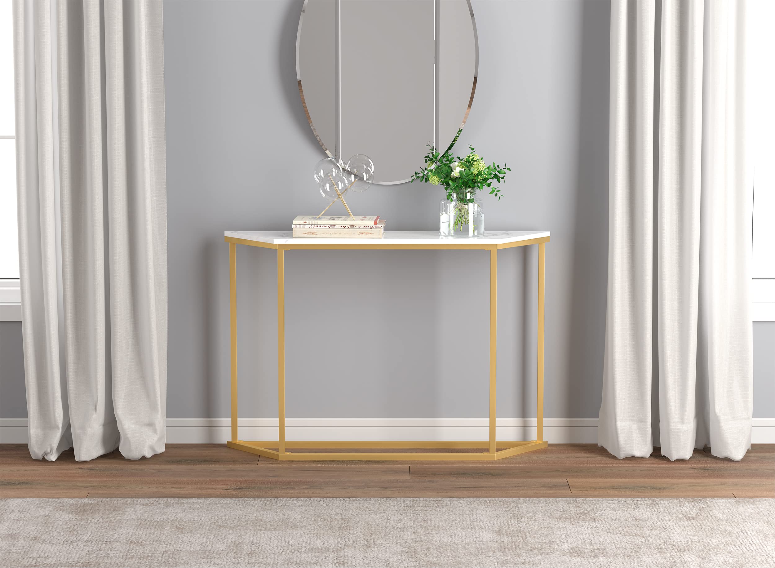 Console Table - Sturdy Mondern Console Tables for Entryway - Easy to Assemble