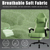 Ergonomic Gaming Chair with Pocketed Spring Cushion and Footrest