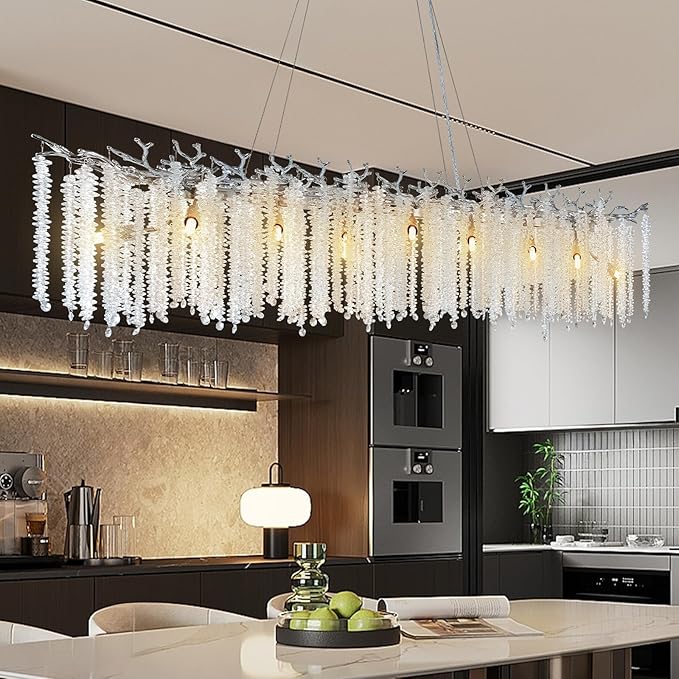 YUYI H118'' Crystal Chandeliers for Entryway,Golden 28Lights Foyer Pendant Lighting Entrwey High Ceiling Chandeliers,Luxury Tree Branches Chandelier Lighting Hanging Light for Living Room