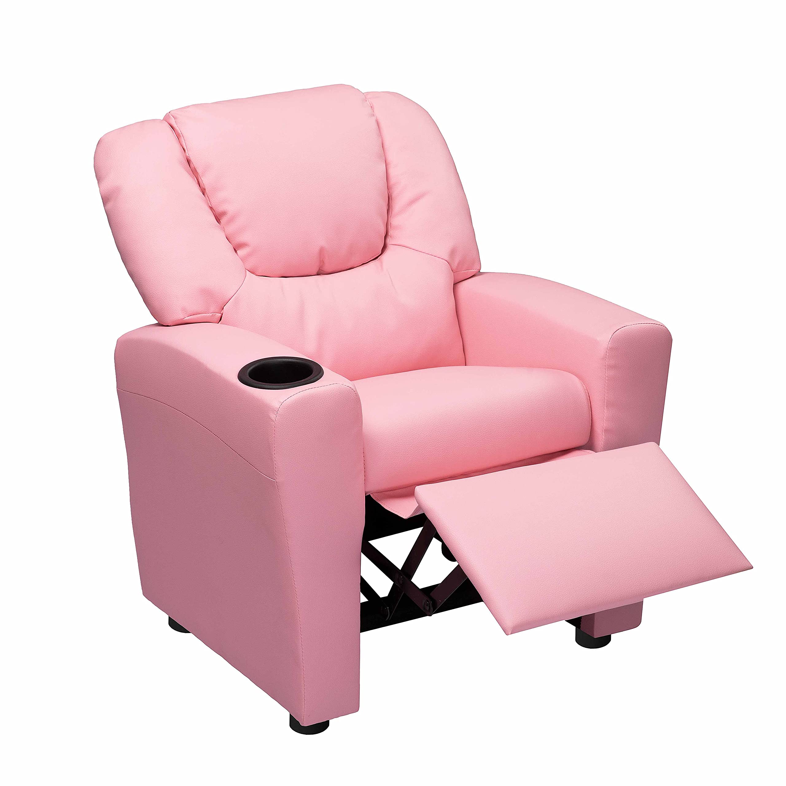 Suri Push Back Kids Recliner Chair with Footrest & Cup Holders