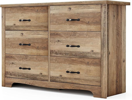 7 Drawers Dresser for Bedroom, Wood Bedroom Dresser Modern Drawer Chest