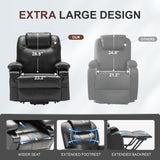 Oversized Power Lift Recliner Chair with Heat and Massage, Big Large Recliner Chair