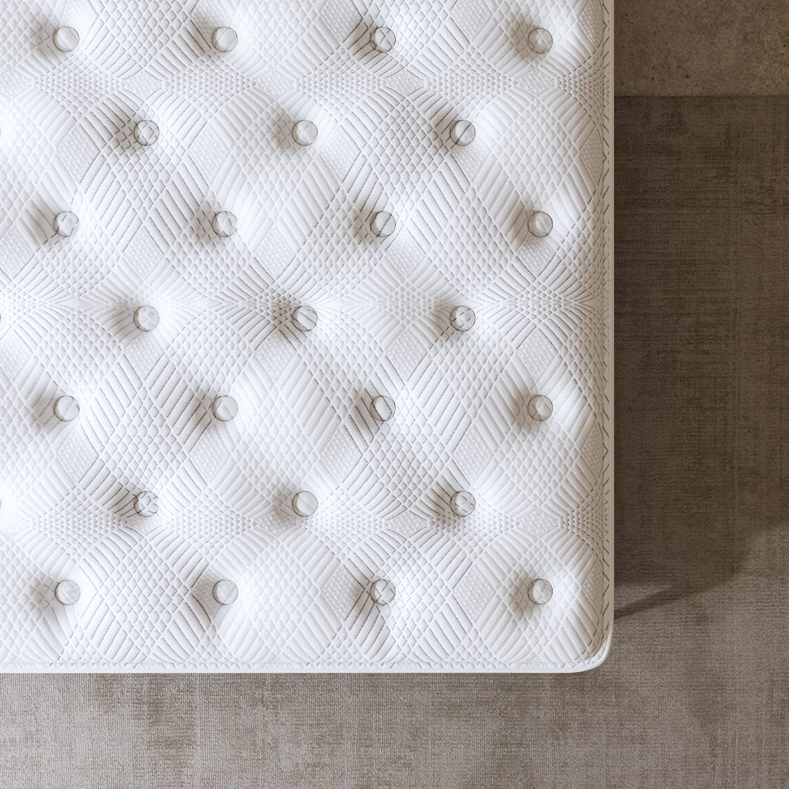 y Queen Mattress 14 Inch, Deep Sleep Firm Mattress Extra Lumbar Support