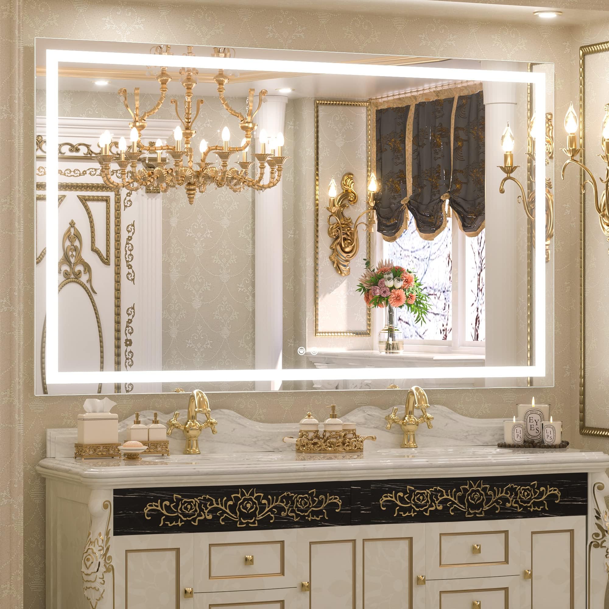 Bathroom Mirror LED, Lighted Vanity Mirror