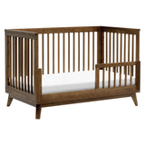 Scoot 3-in-1 Convertible Crib with Toddler Bed Conversion Kit in Natural Walnut,