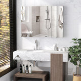 Large Bathroom Medicine Cabinet with Mirror, Wall Mounted Bathroom Cabinet