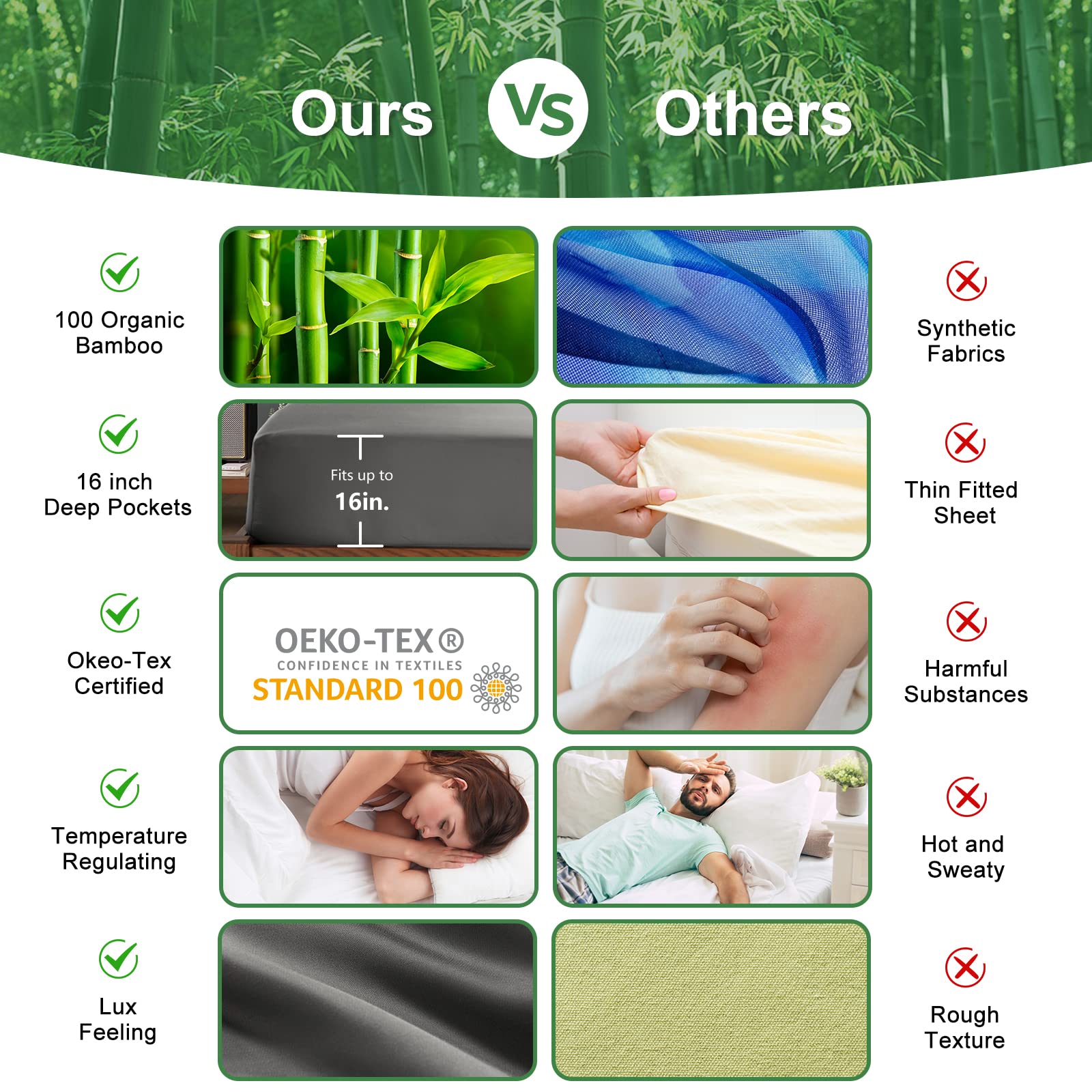 Cooling Sheets Twin Size, Rayon derived from Bamboo