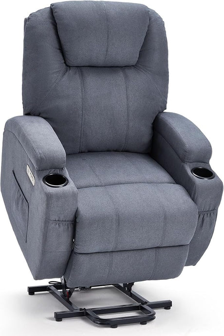 Lift Recliner Chair for Elderly, Electric Lift Chair Sofa with Side Pockets, USB & Type-C