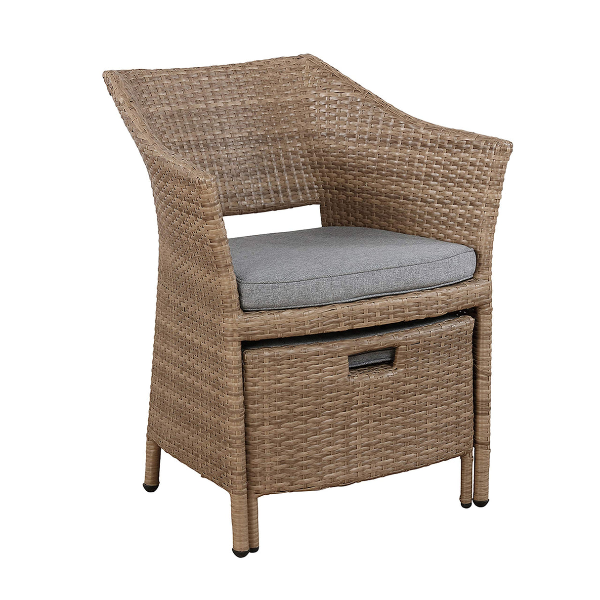 All-Weather Patio Conversation Set with Set of 2 Durable Chairs